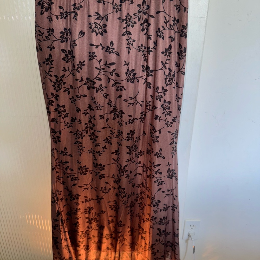 Floral Black and Pink Women's Skirt